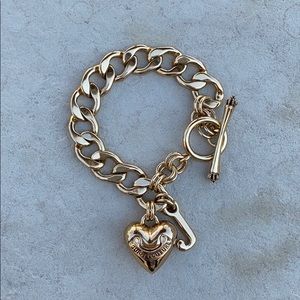 Juicy Couture Gold Charm Bracelet